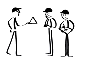 leaper_showing_triangle_to_2others