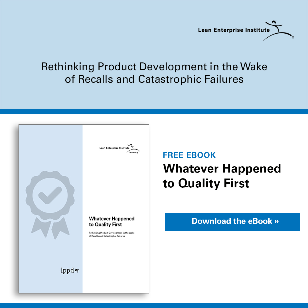 Whatever Happened to Quality First